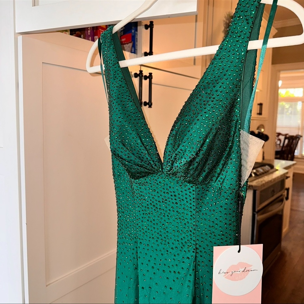PromGirl Vibrant Green Backless Dress - Picture 3 of 7